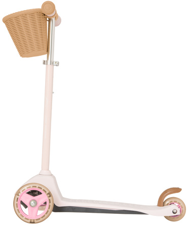 OUTLET EVO Regulowana Trójkołowa Hulajnoga dla Dzieci z Koszyczkiem Mini Cruiser Basket Różowa USZKODZONE OPAKOWANIE