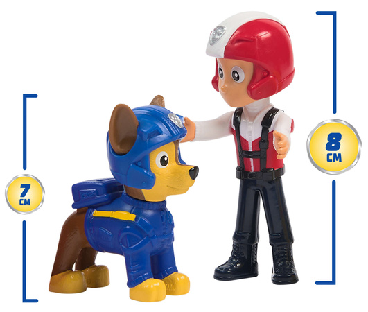 Psi Patrol Air Rescue Duży Zestaw 7 Figurek Ruchome Ryder Chase Skye Marshall Rocky Rubble Zuma