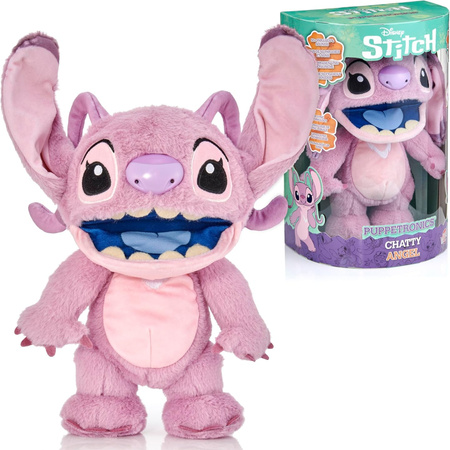 Disney Lilo&Stitch Interaktywna Maskotka Chatty Angel Andzia Różowa kosmita 30 cm 
