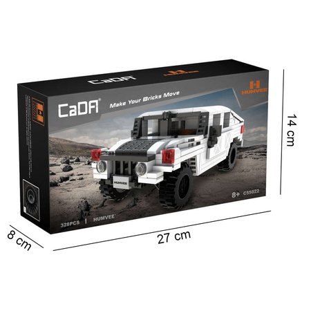 Klocki CaDA zestaw aut Mazda RX-7 FD3S, Toyota AE86 Trueno Initial D, Humvee 674 el.