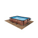 Humbi mata piankowa puzzle piankowe wodoodporne pod basen 12 szt. miedziany 240 x 180 x 1 cm