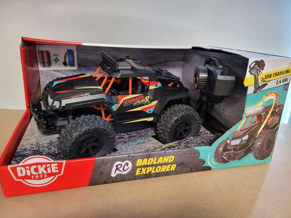 OUTLET Zdalnie sterowane auto terenowe Pojazd AC Badland Explorer RC światło WADLIWE