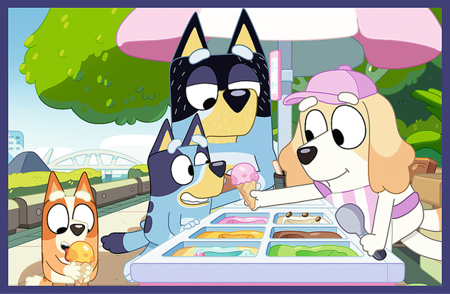 Puzzle Trefl 2 x 24 Bluey Zabawna Bluey