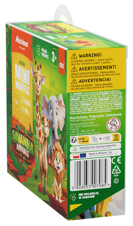 Klocki konstrukcyjne Mini Waffle Savanna 100 elementów Marioinex