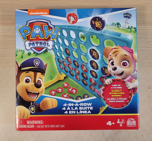 OUTLET Gra Cztery w rzędzie Psi Patrol Four in a Row logiczna dla dzieci USZKODZONE OPAKOWANIE