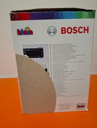 OUTLET Duża Pralka Bosch dla dzieci z przepływem wody światłem dźwiękiem Klein USZKODZONE OPAKOWANIE