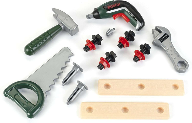 Skrzynka z narzędziami z wkrętarką Bosch światło dźwięki Klein 8345