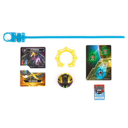 Bakugan zestaw Special Attack Spidra Wirująca kolorowa figurka akcji + karty