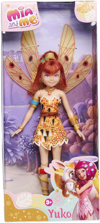Mia i Ja Lalka wróżka Yuko i Jednorożec Kyara z ruchomymi skrzydłami + akcesoria Mia and Me 21 cm