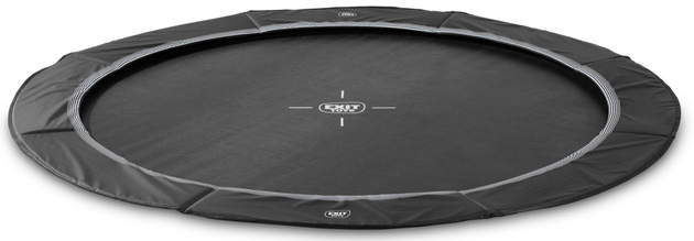 Trampolina ogrodowa ziemna sportowa EXIT InTerra 305 cm czarna