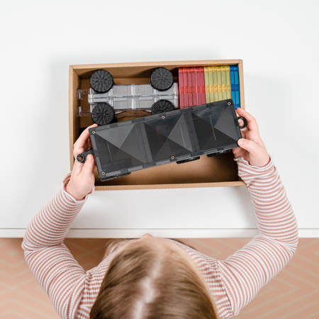 CONNETIX Rainbow Transport Pack Kreatywne klocki magnetyczne 50 elementów