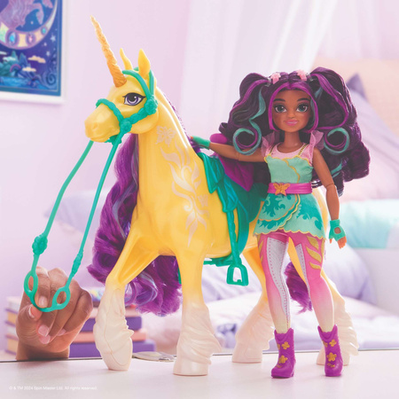 Akademia Jednorożców Zestaw Jednorożec Leaf figurka + akcesoria Unicorn Academy