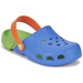 Crocs Kids Electro Sea Blue Lime Niebieskie-zielone klapki dla dzieci 