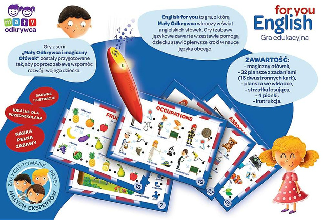 Mały odkrywca Gra edukacyjna English for you
