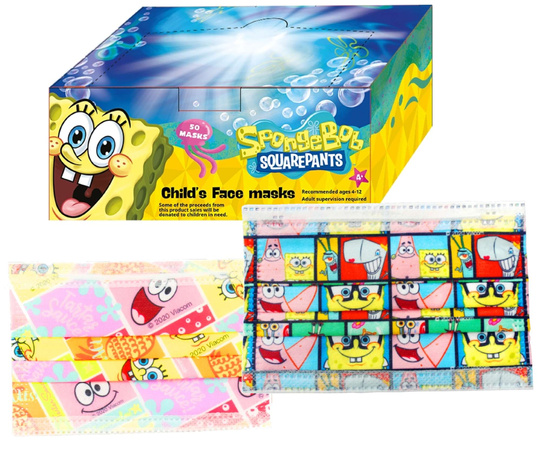 Maseczka jednorazowa SpongeBob