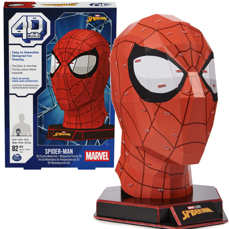  Puzzle 3d Spiderman Marvel Superbohater Model 3D Do Złożenia 4d 82 El.