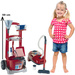 Wózek do sprzątania dla dzieci z odkurzaczem kuleczki dźwięk Vileda Duży zestaw Klein 