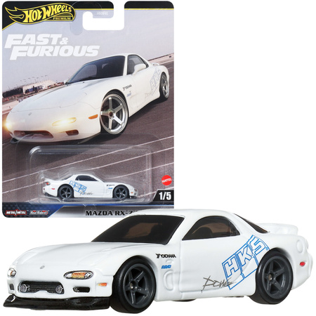 Hot Wheels Premium Fast & Furious Szybcy i Wściekli auto Mazda RX-7 FD 7 cm