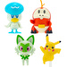 Pokemon Battle 4 figurki Pikachu Krokiel Felor Kwaks 5 cm