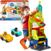 Fisher Price Miasteczko 2w1 Wielki Tor samochodowy XXL Garaż 76 cm Zjeżdżalnia Parking Wieża + 2 autka