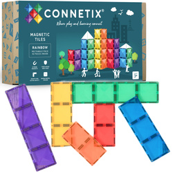 CONNETIX Rainbow Rectangle Pack Kreatywne klocki magnetyczne 18 elementów