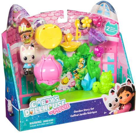 Koci domek Gabi Film Zestaw Ogrodowa Historia Garden Story Set Gabby's Dollhouse + figurki i akcesoria