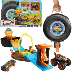 Hot Wheels City Tor samochodowy zestaw kaskaderski Arena Opona + 2 pojazdy