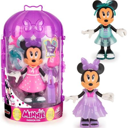 Disney Myszka Minnie Mini Lalka Fashion + szafa stroje