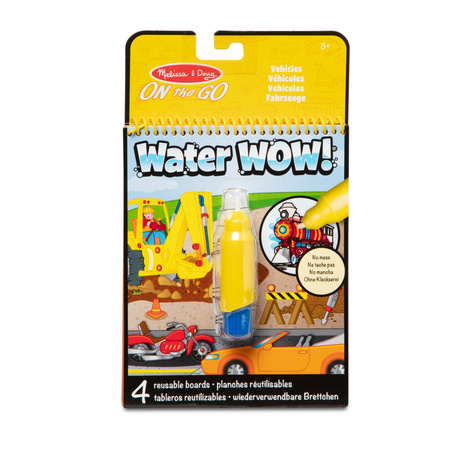 Kolorowanka Wodna Water Wow! Pojazdy Melissa & Doug Malowanka Kreatywna