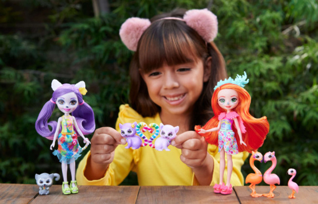 Lalka Enchantimals Zestaw Słoneczna Plaża Lorinda Lemur + zwierzątka