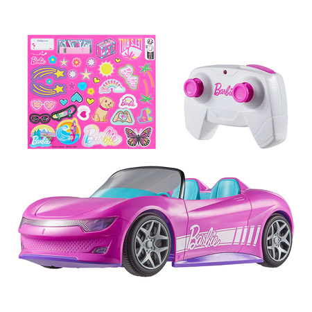 Barbie Zdalnie Sterowany różowy Samochód Wymarzone Auto RC Dream Car 32 cm
