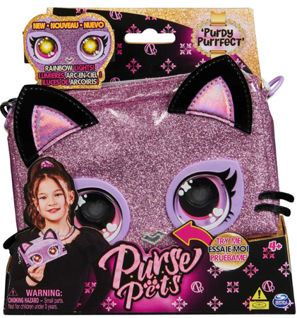 Purse Pets Purdy Purrfect torebka z tęczowymi oczami