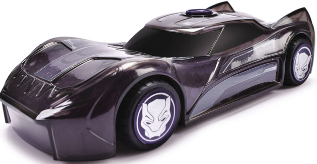 Marvel Czarna Pantera Light Hero Black Panther Mały Samochód z efektami świetlnymi i dźwiękowymi