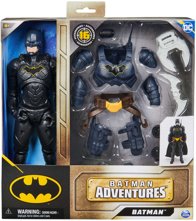 DC Comics Batman duża figurka lalka mroczny rycerz 30 cm + akcesoria 17 elementów