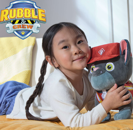 Psi Patrol Maskotka Charger pluszak Rubble i jego ekipa 30 cm