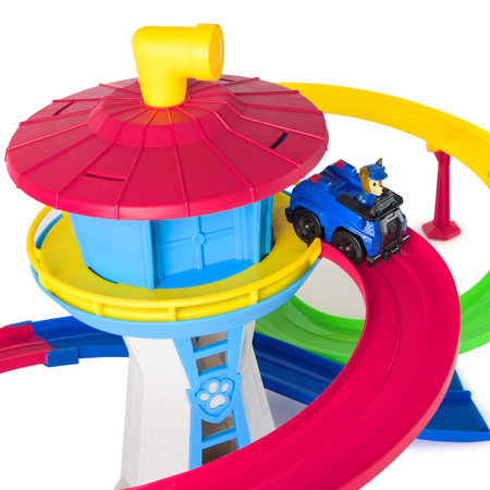 Psi Patrol Zestaw Pościg i Ratunek wieża z torem + 2 pojazdy z pieskami