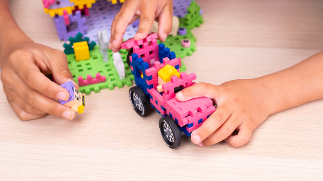 Klocki konstrukcyjne Mini Waffle Farmer Urocze Ranczo 112 elementów Marioinex