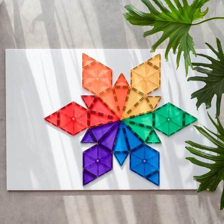 CONNETIX Rainbow Geometry Pack Kreatywne klocki magnetyczne 30 elementów