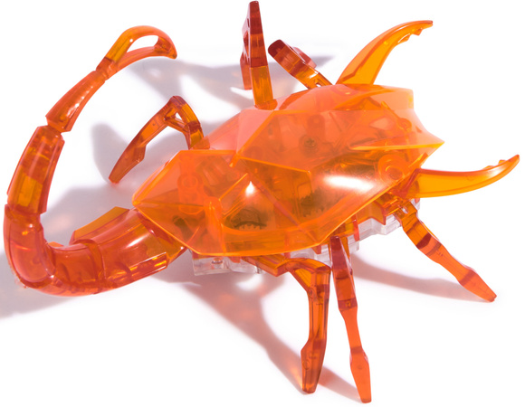 Hex Bots Ruchoma Figurka Scorpion Pomarańczowy Zabawka Sensoryczna Światło