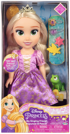 Lalka Disney Princess śpiewająca Roszpunka Rapunzel + akcesoria 35 cm