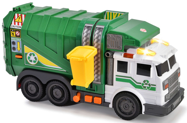 OUTLET Śmieciarka Interaktywny pojazd City Cleaner Światło Dźwięk 37 cm WADLIWA