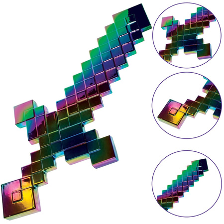 Minecraft Kostium Strój karnawałowy Ender Dragon Przebranie Smok Kresu 110-122 cm 4-6 lat + Netherytowy miecz 51 cm