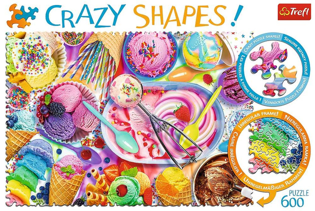 Szalone kształty Puzzle Crazy Shapes Słodkie marzenie 600 elementów