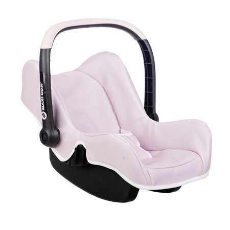 Nosidełko fotelik samochodowy 2w1 dla lalek długości do 42 cm Maxi Cosi różowe