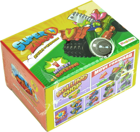 Zestaw 4 SZTUKI Magic Box Super Zings Seria 4 pojazd MegaJet + figurka SuperZings