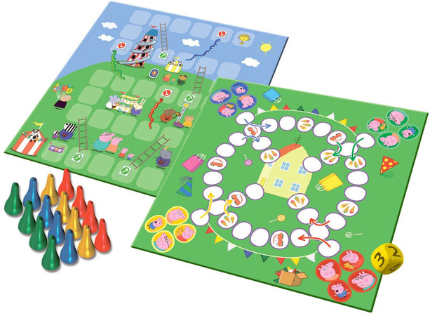 Trefl Gra Świnka Peppa Chińczyk + Węże i Drabiny