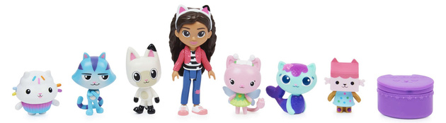 Koci Domek Gabi Interaktywny 60 cm wielki duży dom + figurki Kiciuś Panduś i Gabi Deluxe DŹWIĘK