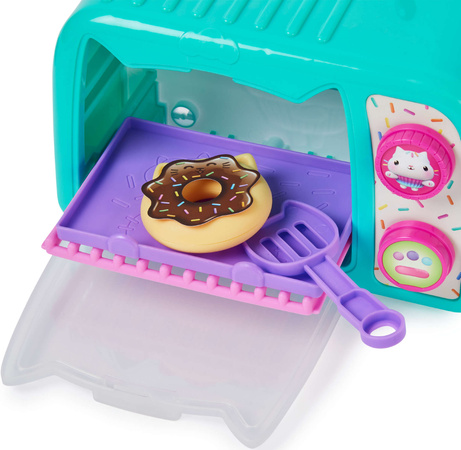 OUTLET Koci Domek Gabi Zestaw kuchenny Mały zabawkowy Piekarnik Mikrofalówka + akcesoria 11 elementów Światło Dźwięk Gabby's Dollhouse WADLIWA