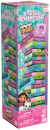 Koci Domek Gabi gra Tańcząca Wieża + zestaw gier 8w1 kółko krzyżyk memory bingo warcaby kolorowy wyścig