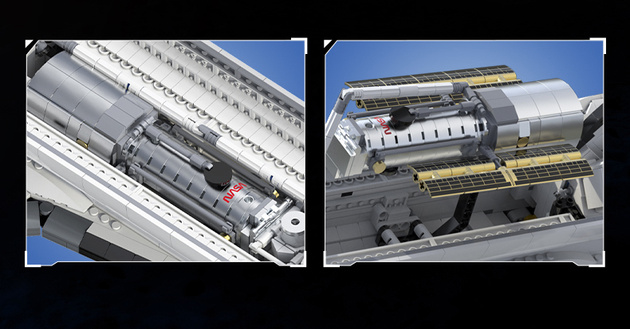 Klocki konstrukcyjne CaDA Master NASA model prom kosmiczny Discovery Space Shuttle 1827 elementów